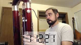 75 Seconds Long Contrabassoon Low Bb [upl. by Lamori]