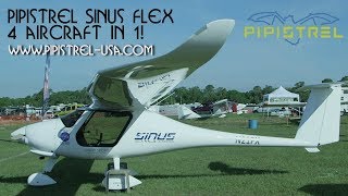 Pipistrel Sinus Motorglider Demo Flight with Rand Vollmer  Sebring Sport Aviation Expo [upl. by Lach]