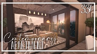 Contemporary Apartment 33k No Gamepass Bloxburg Speedbuild [upl. by Westmoreland554]