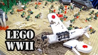 LEGO WWII Battle of Peleliu Airfield  BrickFair Virginia 2018 [upl. by Obara]