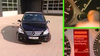 MercedesBenz A und BKlasse Serviceintervall am Kombiinstrument zurücksetzen W169 W245 [upl. by Teleya]