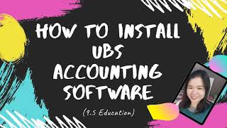 How to install UBS Accounting Software [upl. by Adnof]