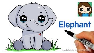 How to Draw an Elephant Easy [upl. by Zannini]