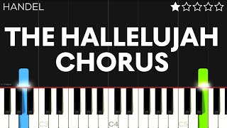 GF Handel  Hallelujah Chorus  EASY Piano Tutorial [upl. by Anaeco]