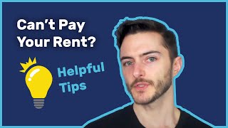 What You NEED To Do When You Cant Pay Your Rent  Tenant Tips [upl. by Nataniel]