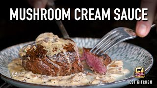 Steak with Mushroom Cream Sauce [upl. by Pavlov940]