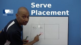 Serve Placement  Table Tennis  PingSkills [upl. by Cybil]