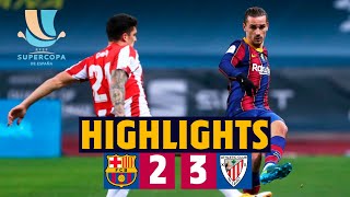 HIGHLIGHTS  Barça 23 Athletic Club  Spanish Super Cup Final [upl. by Enelyak]