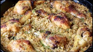 Easy One Pan Chicken And Rice [upl. by Haram]