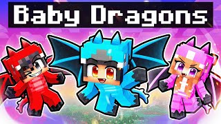 We Turned Into BABY DRAGONS In Minecraft [upl. by Avi]