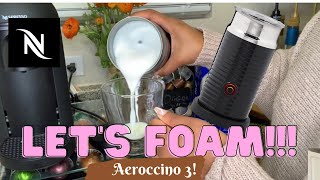 How To Foam Milk With Aeroccino 3 Make Coffee With Foam Tips amp Tricks  Easy Foamed Latte Recipe [upl. by Liamaj65]