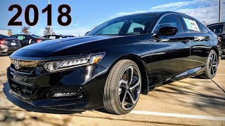 Honda Accord Sport 2018  Start Up And Review [upl. by Yniatirb]