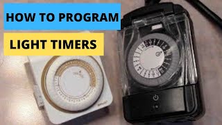 How To Program Light Timer Mechanical Dial Face DIY [upl. by Templeton]