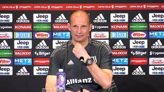 JUVE  SASSUOLO  Coppa Italia Allegri in conferenza stampa [upl. by Obola]