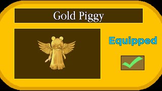 NEW GOLD PIGGY SKIN How to Unlock It  Roblox Piggy Bloxy Skin [upl. by Kare]