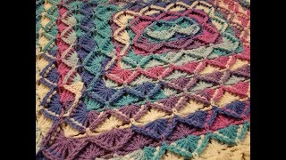 The Bavarian Stitch Blanket Crochet Tutorial [upl. by Ajup]