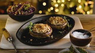 A Very Veggie Dish — Stilton Stuffed Mushrooms  Christmas at Booths [upl. by Varion186]