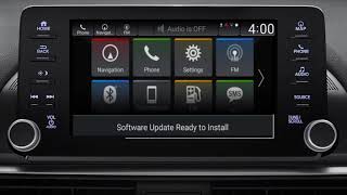 How to Update Display Audio Software Wirelessly on the 2018 Honda Accord [upl. by Airamas]