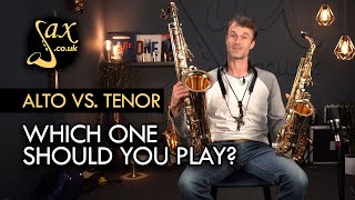 Alto Saxophone Vs Tenor Saxophone [upl. by Nerradal370]