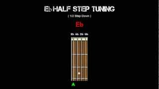 Bass Tuning  Eb Half Step [upl. by Oigile443]