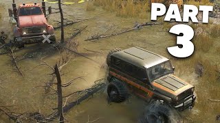 SNOWRUNNER Gameplay Walkthrough Part 3  SAVING THE DROWNED HIGHWAY TRUCK [upl. by Negeam855]