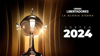 EN VIVO  SORTEO FASES PREVIAS  CONMEBOL LIBERTADORES 2024 [upl. by Tallu]