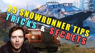 25 ESSENTIAL SnowRunner tips tricks amp secrets [upl. by Athena]