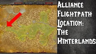 Alliance Flight Path in Hinterlands WoW Classic [upl. by Dimitri572]