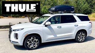 Thule Wingbar Evo amp Thule Cargo Box Install 20202023 Hyundai Palisade [upl. by Kannan333]