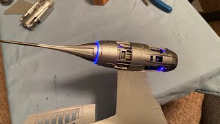 Revell 124 N1 Starfighter Mandalorian build part 1 [upl. by Idnerb]