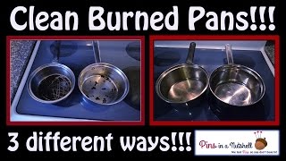 3 Ways to Clean Burned Pots and Pans [upl. by Erolyat]