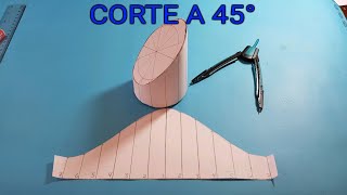 CORTE A 45° EN TUBERIA [upl. by Bough276]