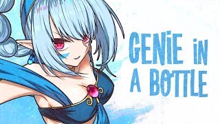 Nightcore  Genie in a Bottle Lyrics [upl. by Yejus]