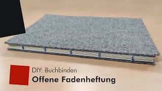 DIY Buchbinden – Offene Fadenheftung [upl. by Gravante]