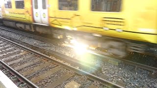 Merseyrail 507 009 making arcs at Birkdale station [upl. by Nilac314]