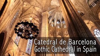 Catedral de Barcelona  Gothic Cathedral in Spain [upl. by Ecnerol513]