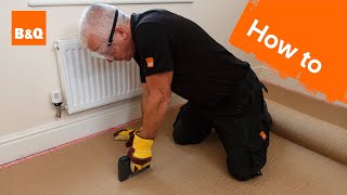 How to fit carpet part 1 grippers amp underlay [upl. by Leasia]