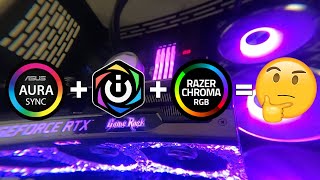 ASUS Aura with Corsair iCUE and Razer Chroma Working Together HOW TO Guide in English [upl. by Martijn]