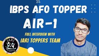 IBPS AFO Topper 2023  Detailed Interview with IARI Toppers Team [upl. by Fronnia]