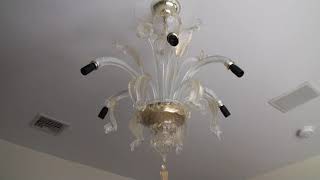 How To Assemble And Hang A Murano Glass Chandelier In Your Home [upl. by Meara]