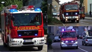 A5 VU eing Personen Einsatzfahrten Rüstzug Feuerwehr Bruchsal  Rettungsdienst [upl. by Quitt]