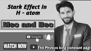 Stark effect in hydrogen atom  quantum mechanics [upl. by Ynnaf]