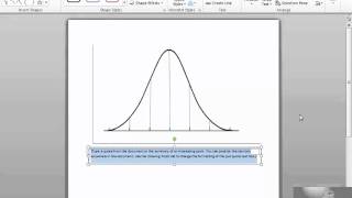 PSYC295 Creating a Bell Curve in Word [upl. by Suixela590]